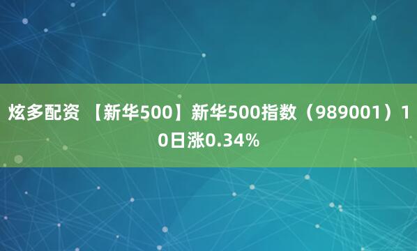 炫多配资 【新华500】新华500指数（989001）10日涨0.34%